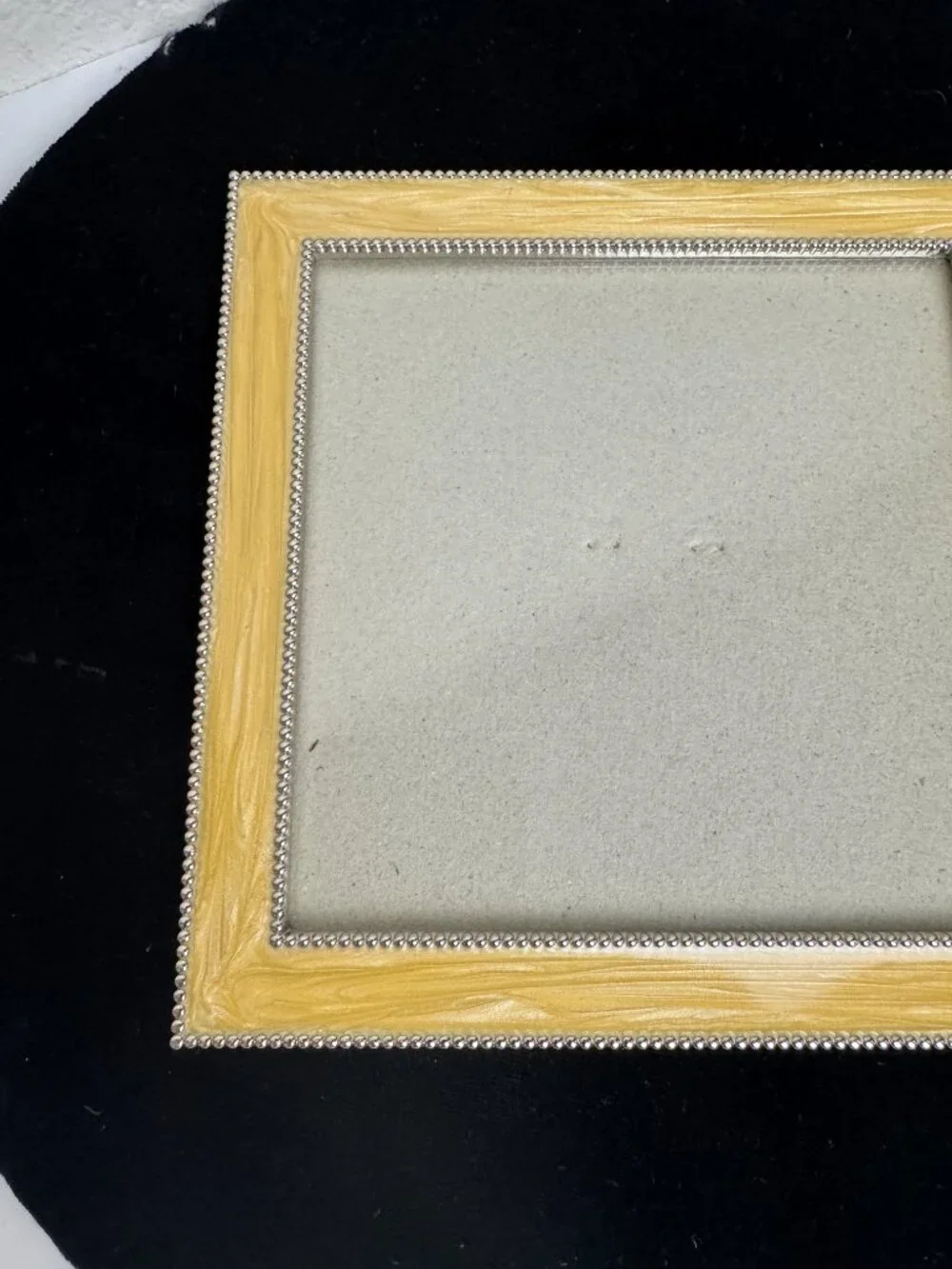 Yellow Pearlized Enamel Photo Frame Trim 6